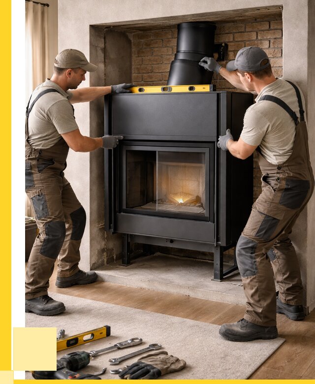 Установка каминных топок в Реже под ключ от 19715 р. | ЭриданРеж