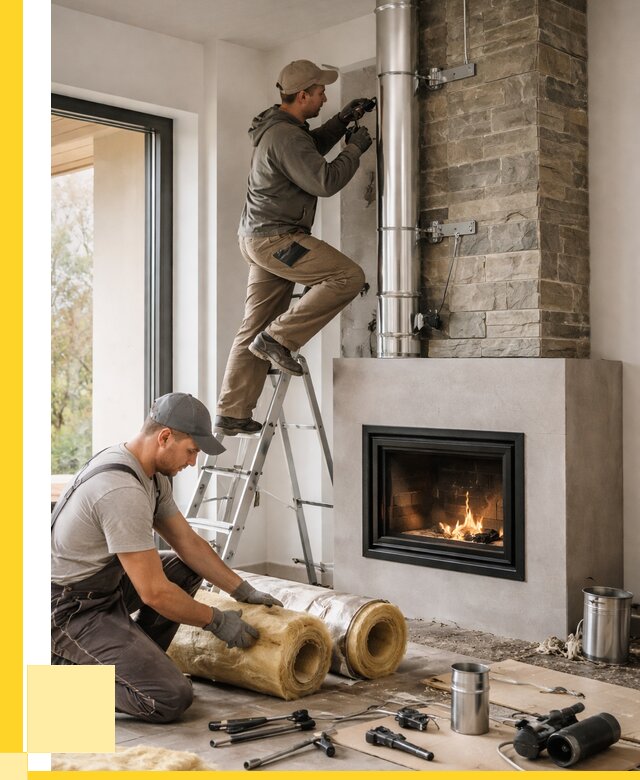 Монтаж дымоходов для каминов в Реже от 16430 р. ЭриданРеж