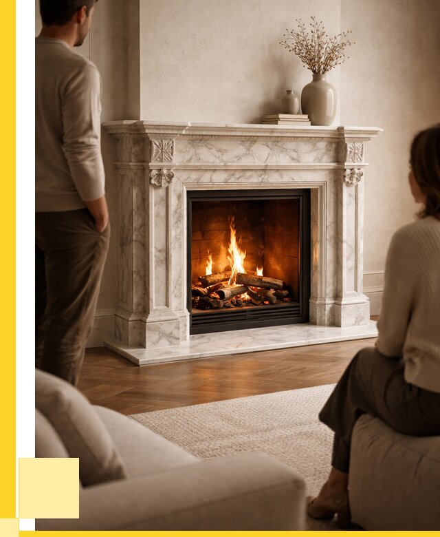 Мраморные камины под ключ в Реже от 273825 р. | ЭриданРеж