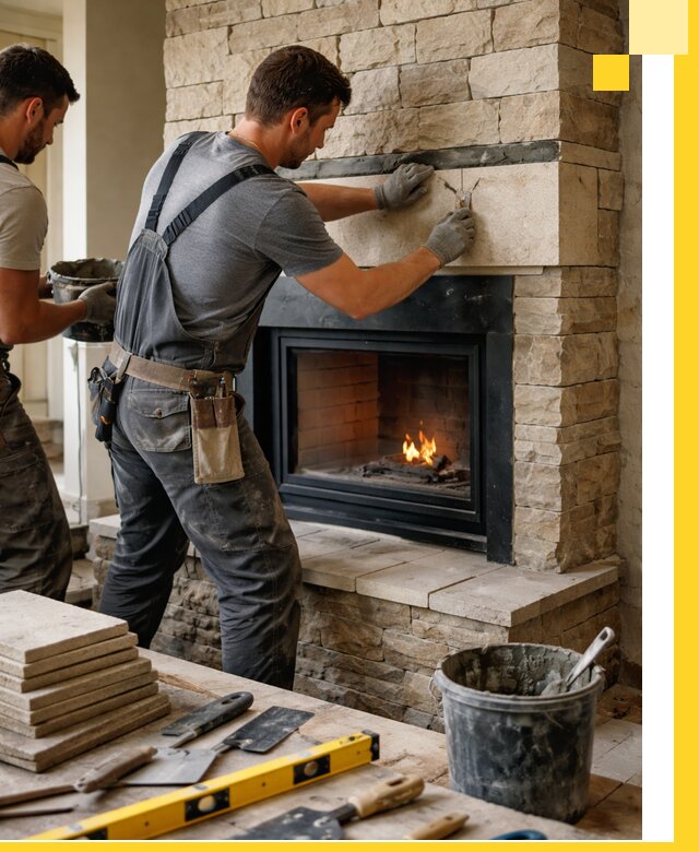 Проектирование и установка открытых каминов в Реже