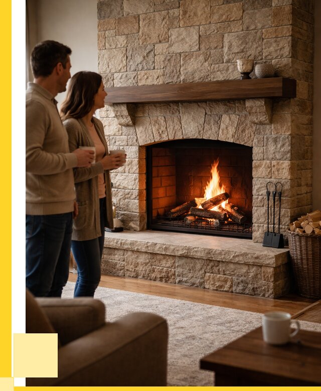 Каменные камины на заказ в Реже от 197154 р. | ЭриданРеж