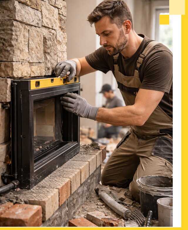 Дровяные камины под ключ в Реже: монтаж, обустройство