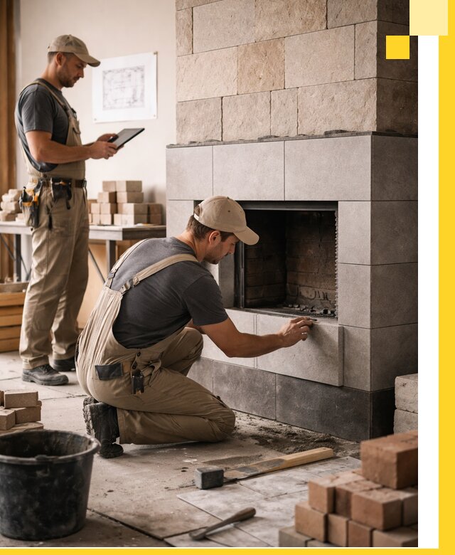 Индивидуальные проекты каминов и каминных систем в Реже