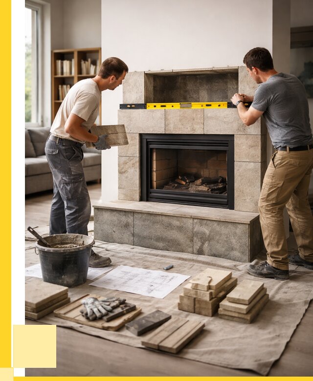 Монтаж каминов и установка в Реже от 49289 р. | ЭриданРеж