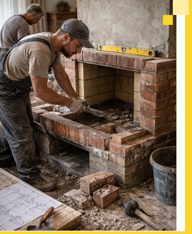 Изготовление и установка каминопечей под ключ в Реже