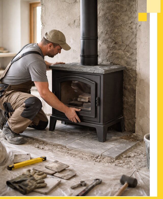 Профессиональный монтаж печей и каминов в Реже под ключ