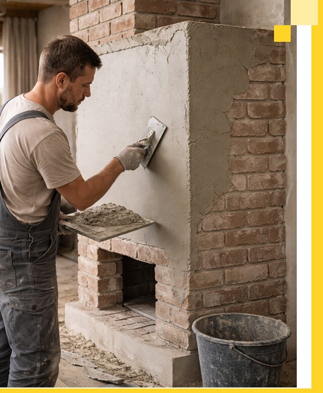 Отделка печей и облицовка каминов в Реже под ключ