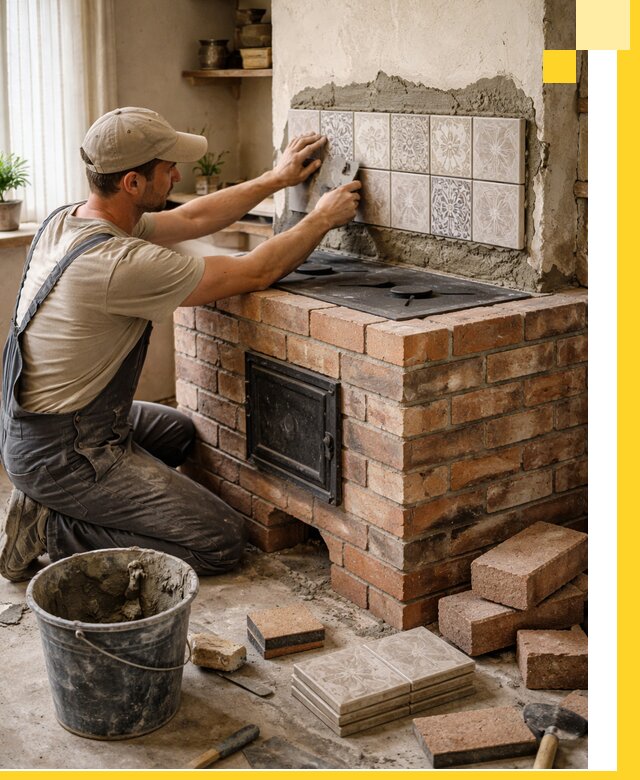 Печи с плитой на заказ монтаж гарантия и сервис в Реже