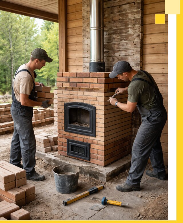 Производство и установка дачных печей под ключ в Реже