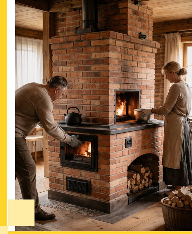 Печи для загородного дома под ключ в Реже от 87624 р. | ЭриданРеж