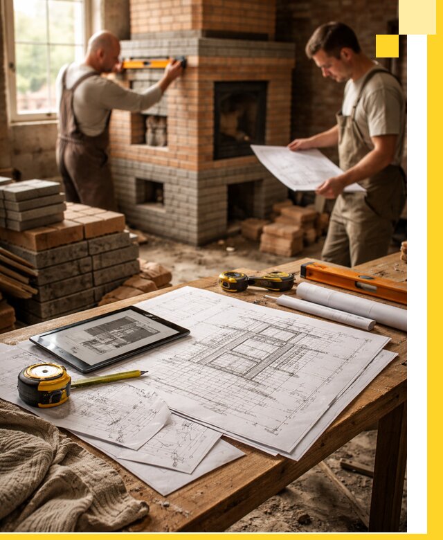 Проекты печей и каминов с индивидуальным дизайном в Реже