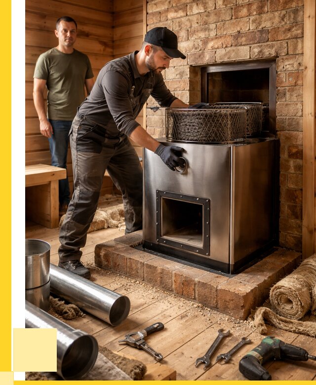 Монтаж банных печей под ключ в Реже от 19715 р., ЭриданРеж