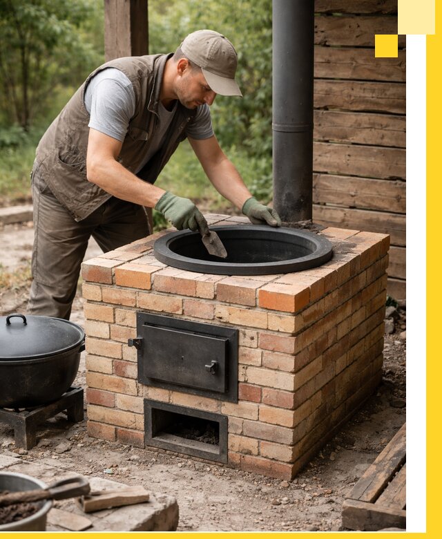 Изготовление и установка печей для казана в Реже под ключ