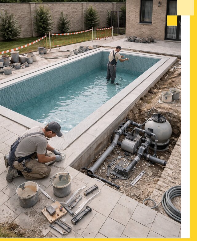 Строительство бассейнов под ключ в Реже: проекты и монтаж