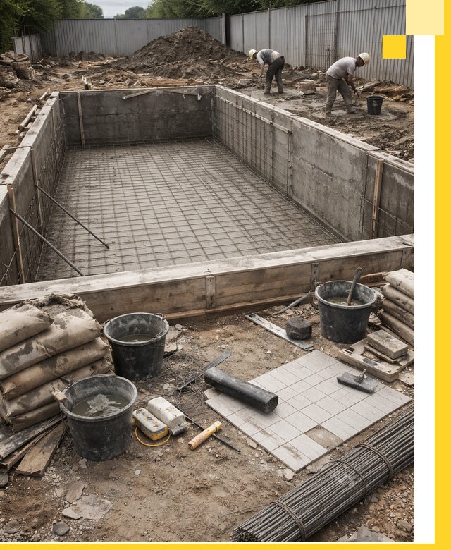 Строительство бассейнов под ключ в Реже, дизайн и монтаж