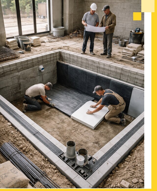 Проекты частных и общественных бассейнов под ключ в Реже