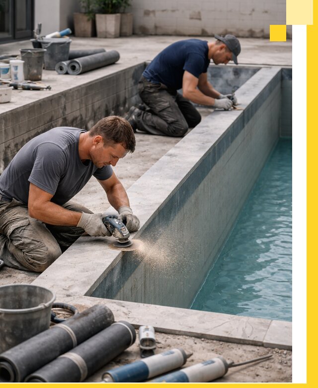 Профессиональный ремонт бассейнов под ключ в Реже