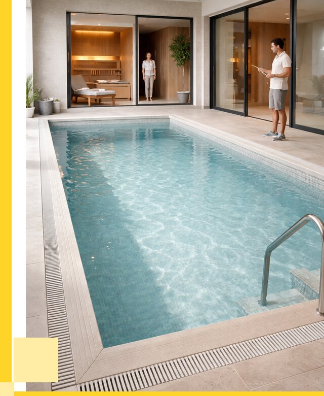 Отделка бассейна пленкой ПВХ в Реже от 3834 р. - ЭриданРеж