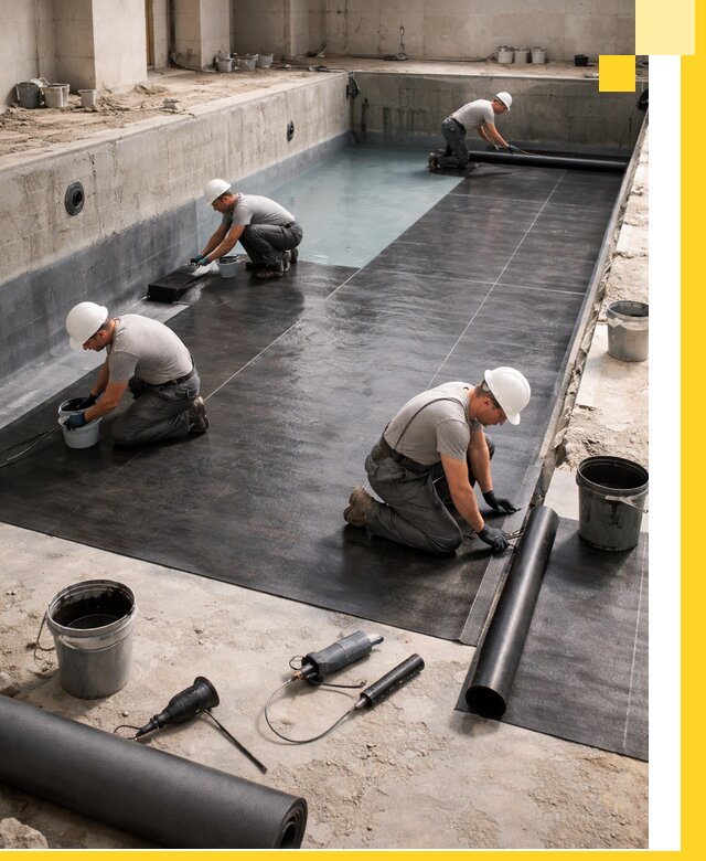 Профессиональная гидроизоляция бассейнов и чаш в Реже под ключ