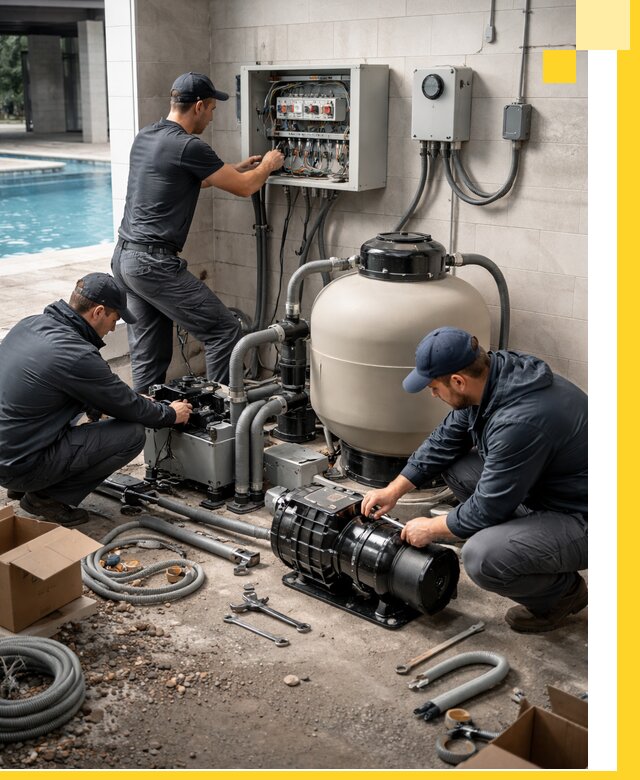 Профессиональный монтаж оборудования для бассейнов в Реже