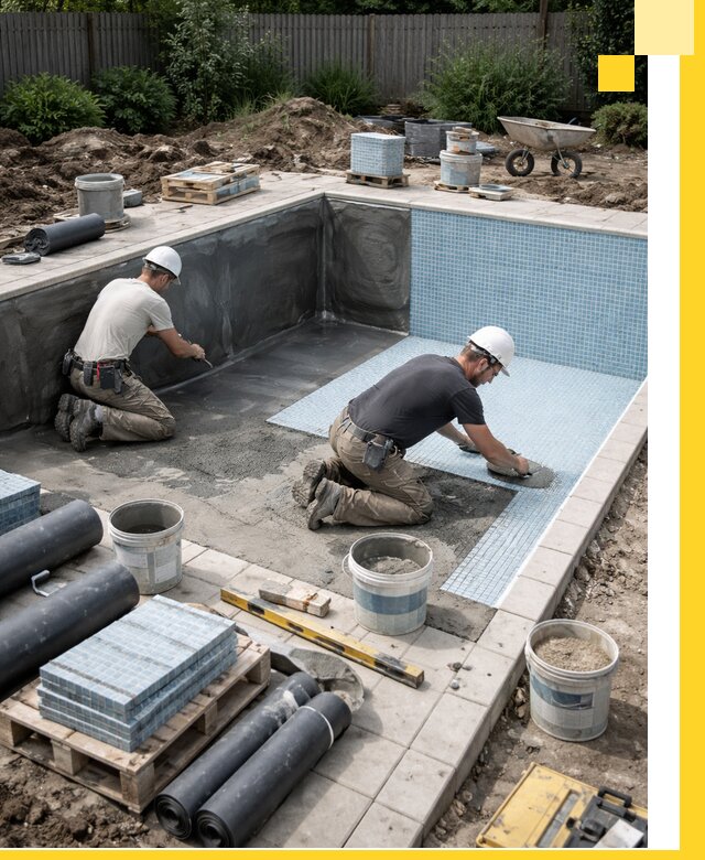 Проектирование и строительство стационарных бассейнов в Реже