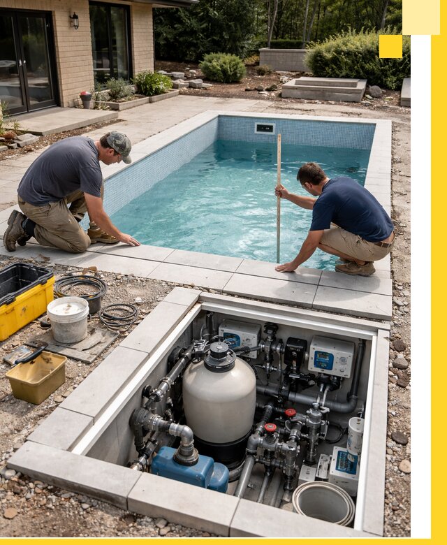 Строительство качественных домашних бассейнов под ключ в Реже