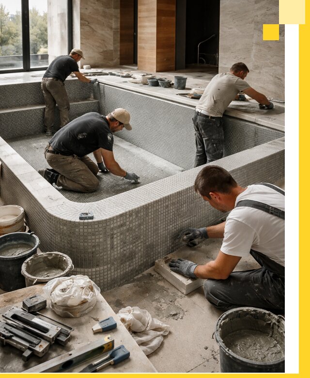 Строительство и установка СПА бассейнов под ключ в Реже