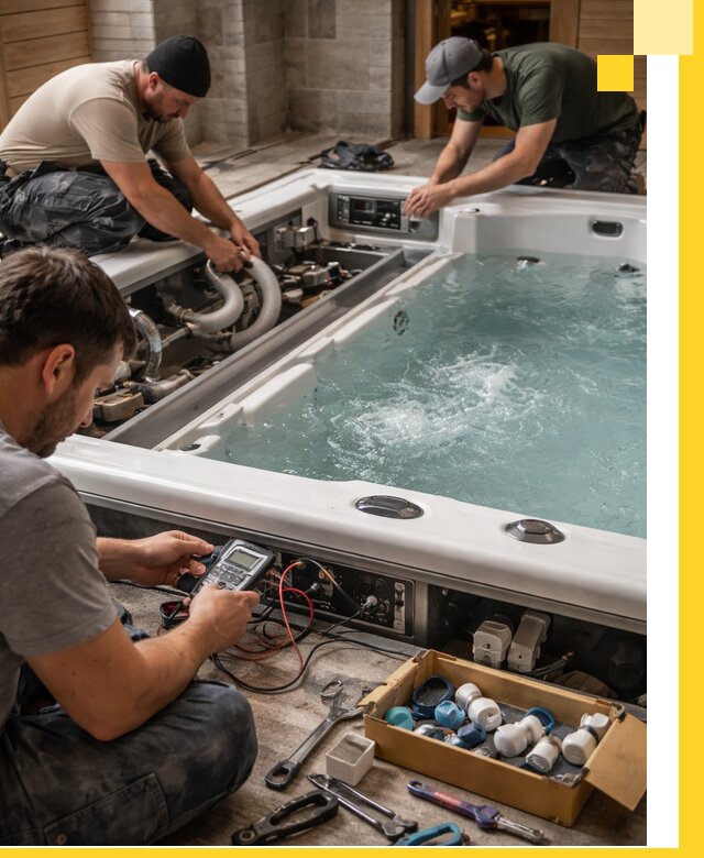 Гидромассажные бассейны под ключ в Реже, дизайн и монтаж