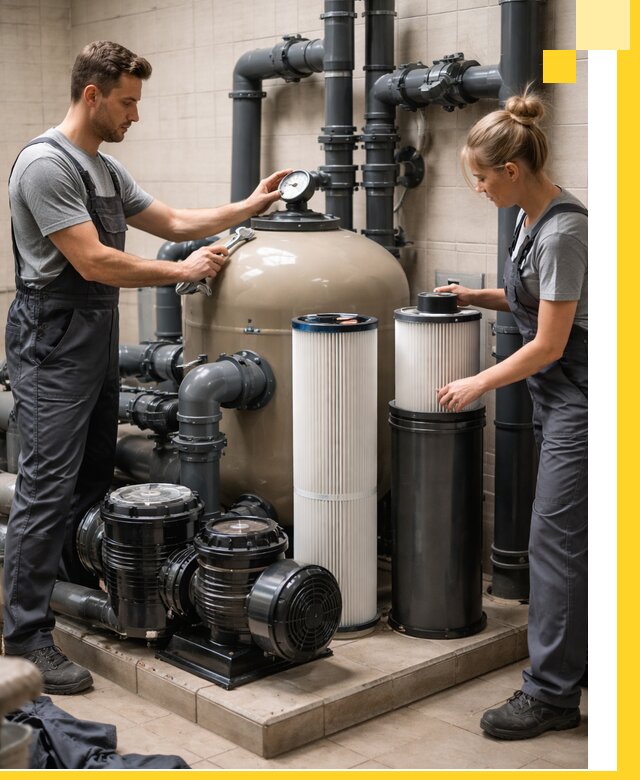 Фильтры и системы фильтрации для бассейнов в Реже