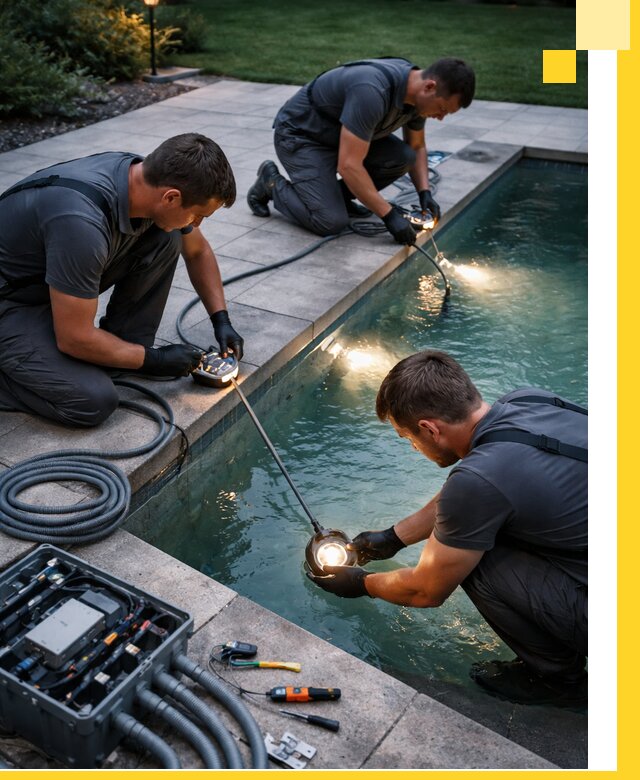 Профессиональное освещение бассейнов в Реже: дизайн и монтаж