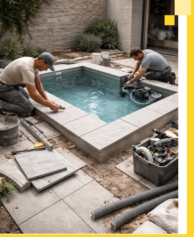 Мини бассейны под ключ в Реже, дизайн и установка