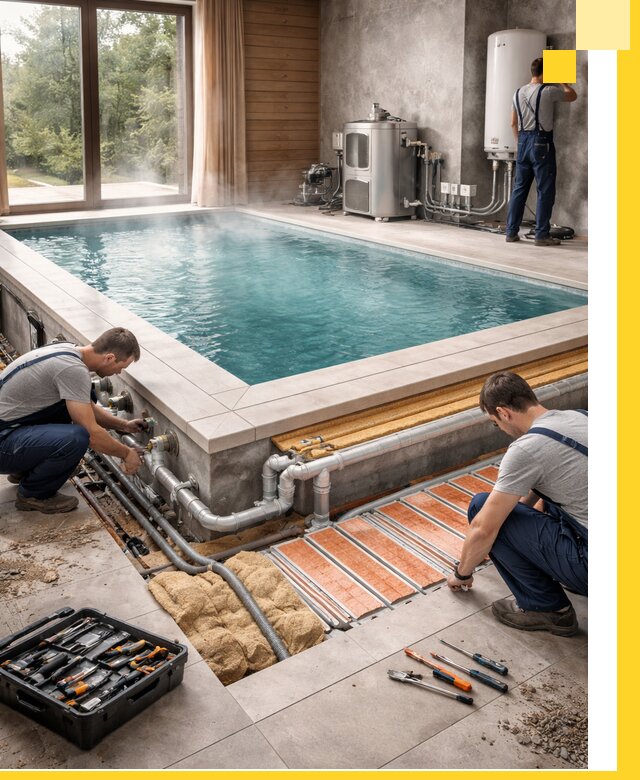 Проектирование и строительство тёплых бассейнов в Реже