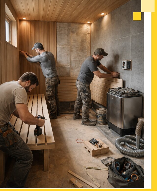 Сауны под ключ в Реже, проектирование, строительство, отделка