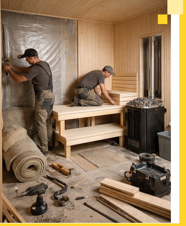 Проекты саун под ключ в Реже дизайн и строительство