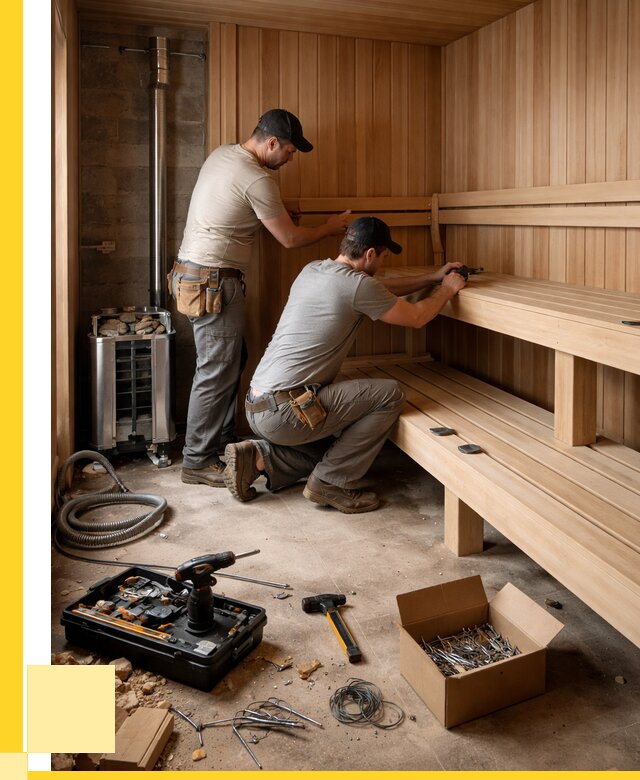 Монтаж саун под ключ в Реже от 131436 р. | ЭриданРеж