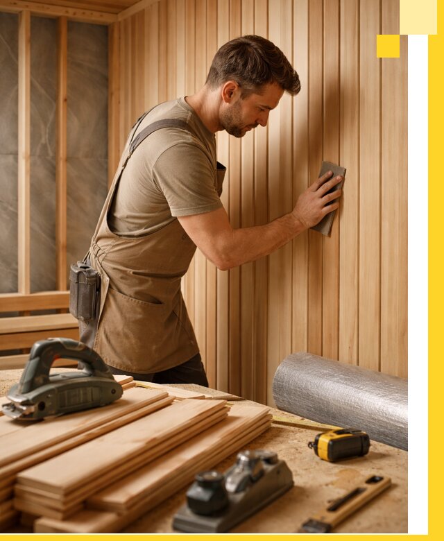 Профессиональная отделка саун и парных под ключ в Реже