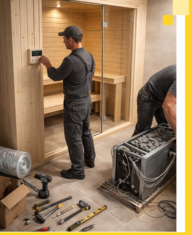 Поставка, установка и монтаж электрических саун в Реже