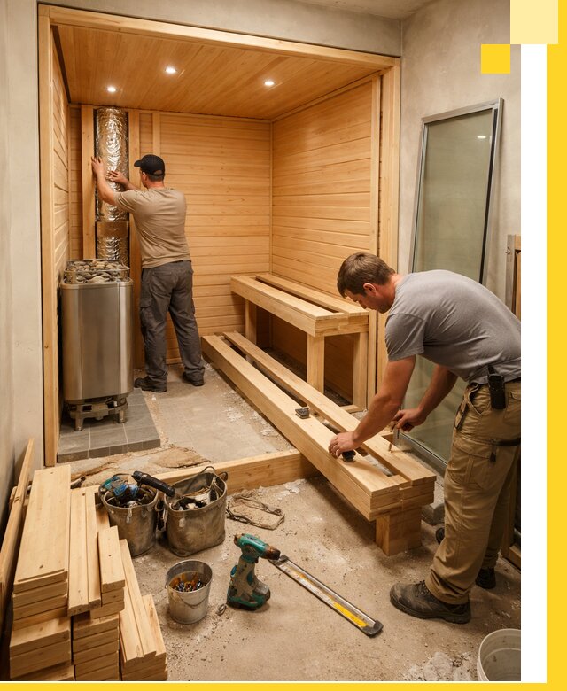 Проектирование и установка домашних саун под ключ в Реже