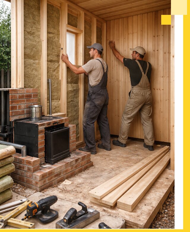 Строительство и установка дачных саун под ключ в Реже