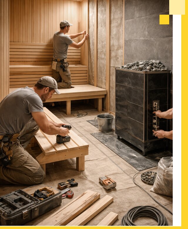 Дизайн и строительство интерьерных саун под ключ в Реже