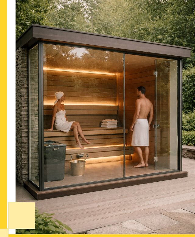 Сауна стеклянная и двери для сауны в Реже от 273825 р. | ЭриданРеж