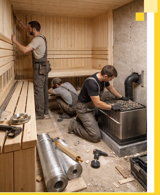 Индивидуальные сауны на заказ в Реже под ключ, проект и монтаж