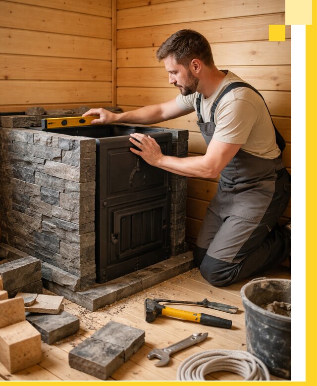 Производство и установка печей для саун под ключ в Реже