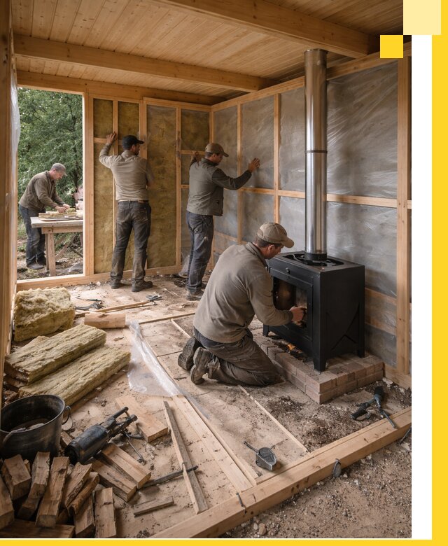 Профессиональный монтаж бань под ключ в Реже для дома