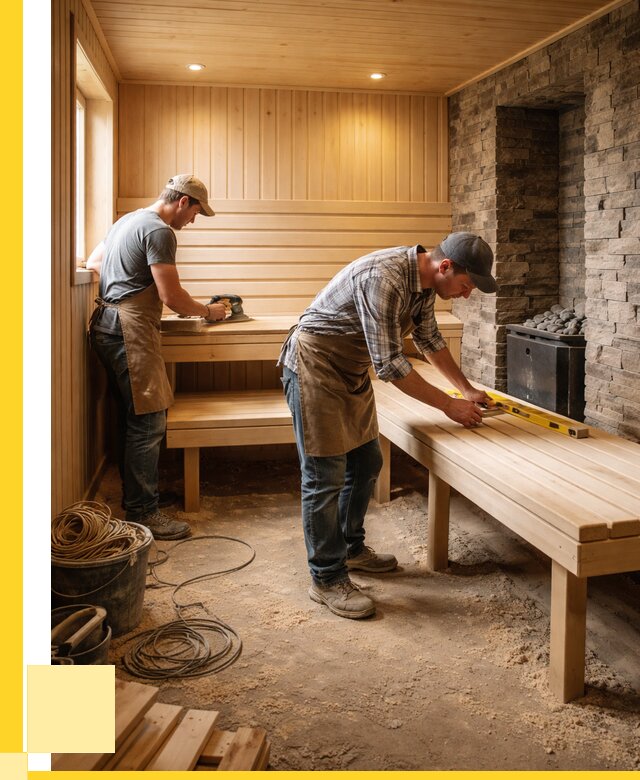 Отделка бани в Реже: внутренняя отделка от 3286 р. | ЭриданРеж