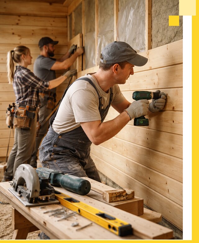 Обшивка бань под ключ в Реже: отделка стен и потолков