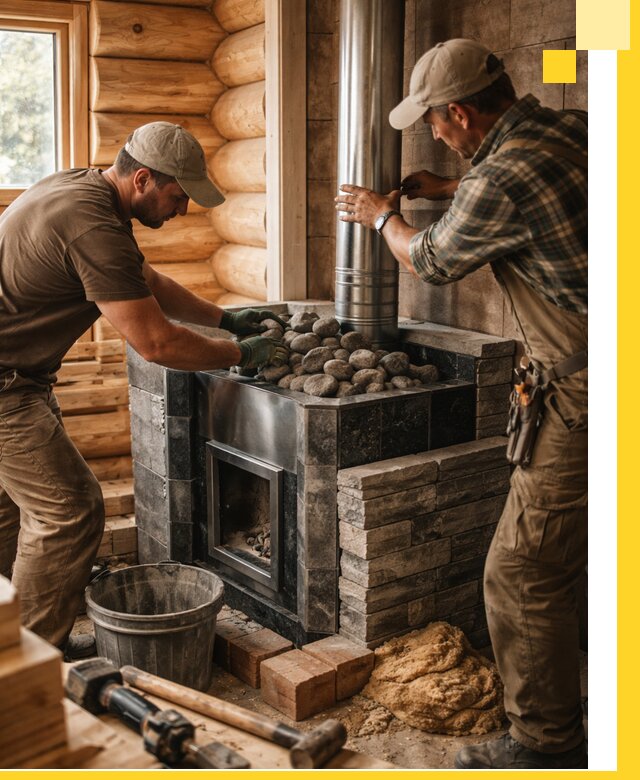 Строительство и отделка русских бань под ключ в Реже