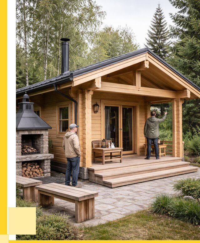 Деревянные бани под ключ в Реже от 492885 р. | ЭриданРеж