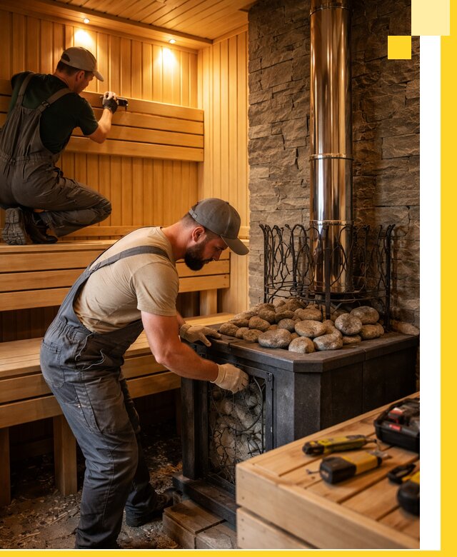 Комплексный дизайн бань, саун и зон отдыха в Реже