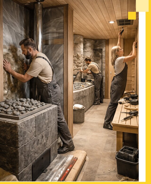 Строительство бань и SPA процедур в Реже под ключ и отделкой
